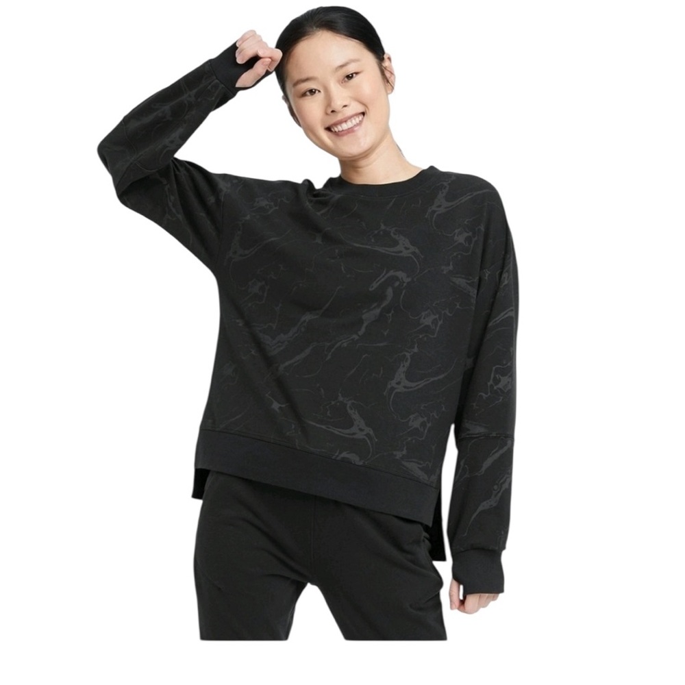 All in Motion Charcoal Marbled Women's Sweatshirt XS